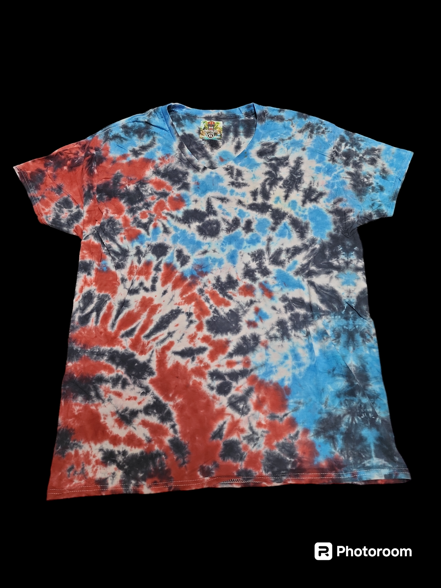 Xl tie dye v neck 09