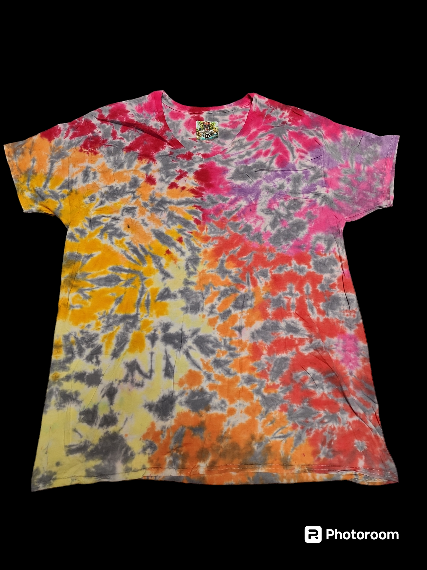 Xl tie dye v neck 13
