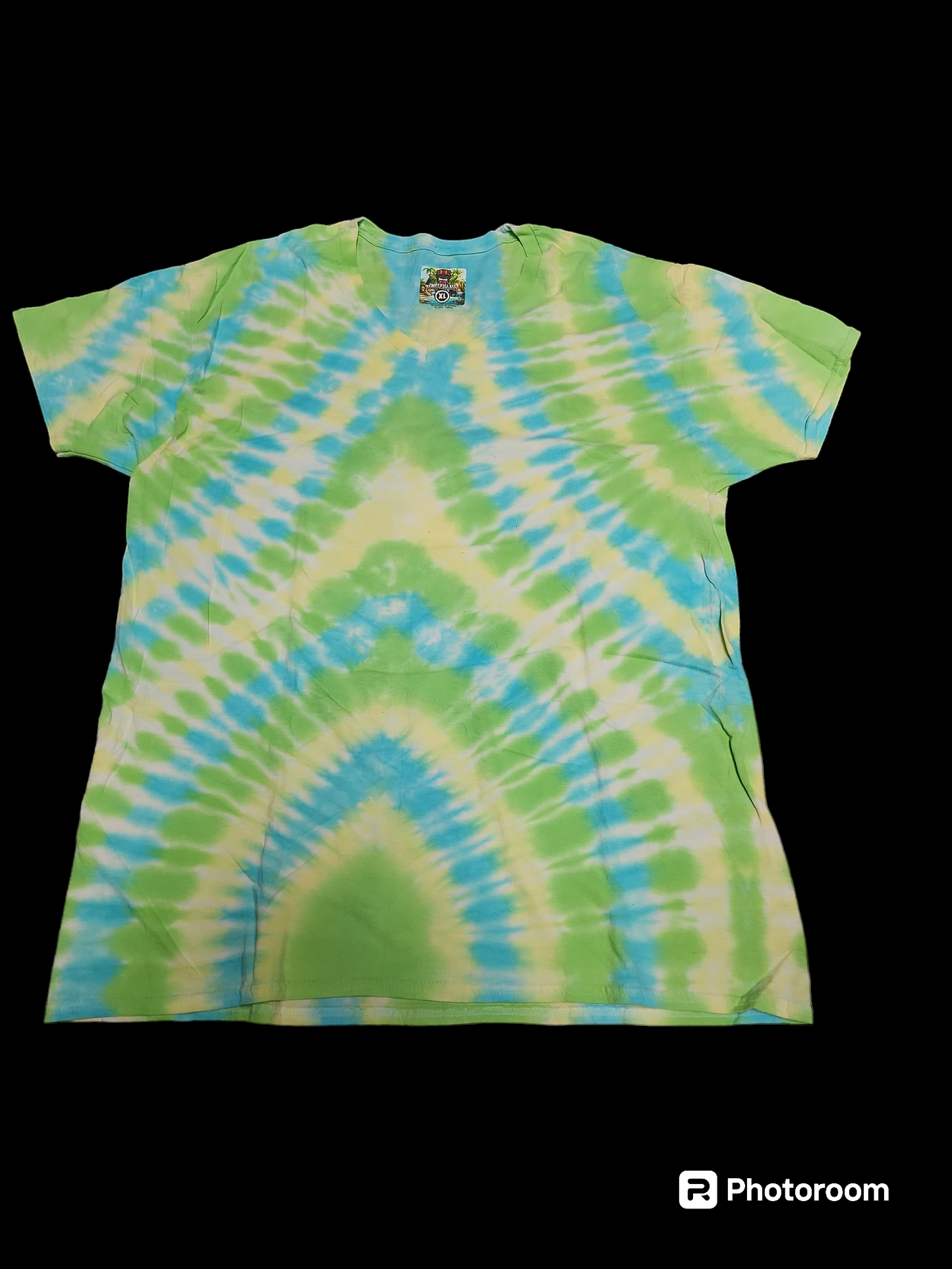 Xl tie dye v neck 17