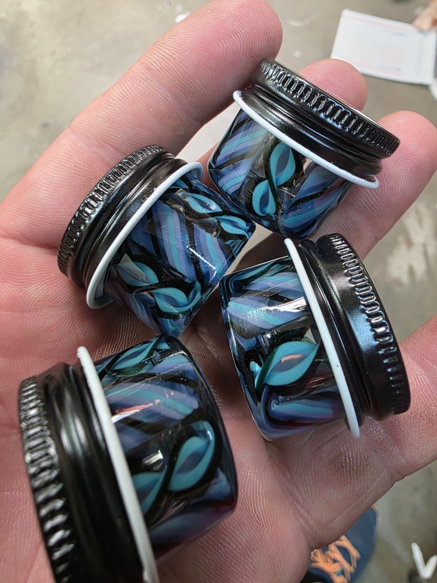 Micro Midnight Lotus Jar