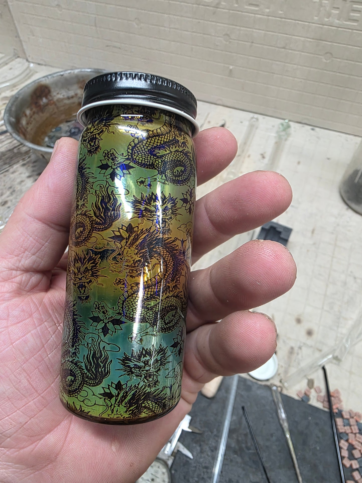 Tall Dragon Fume Jar
