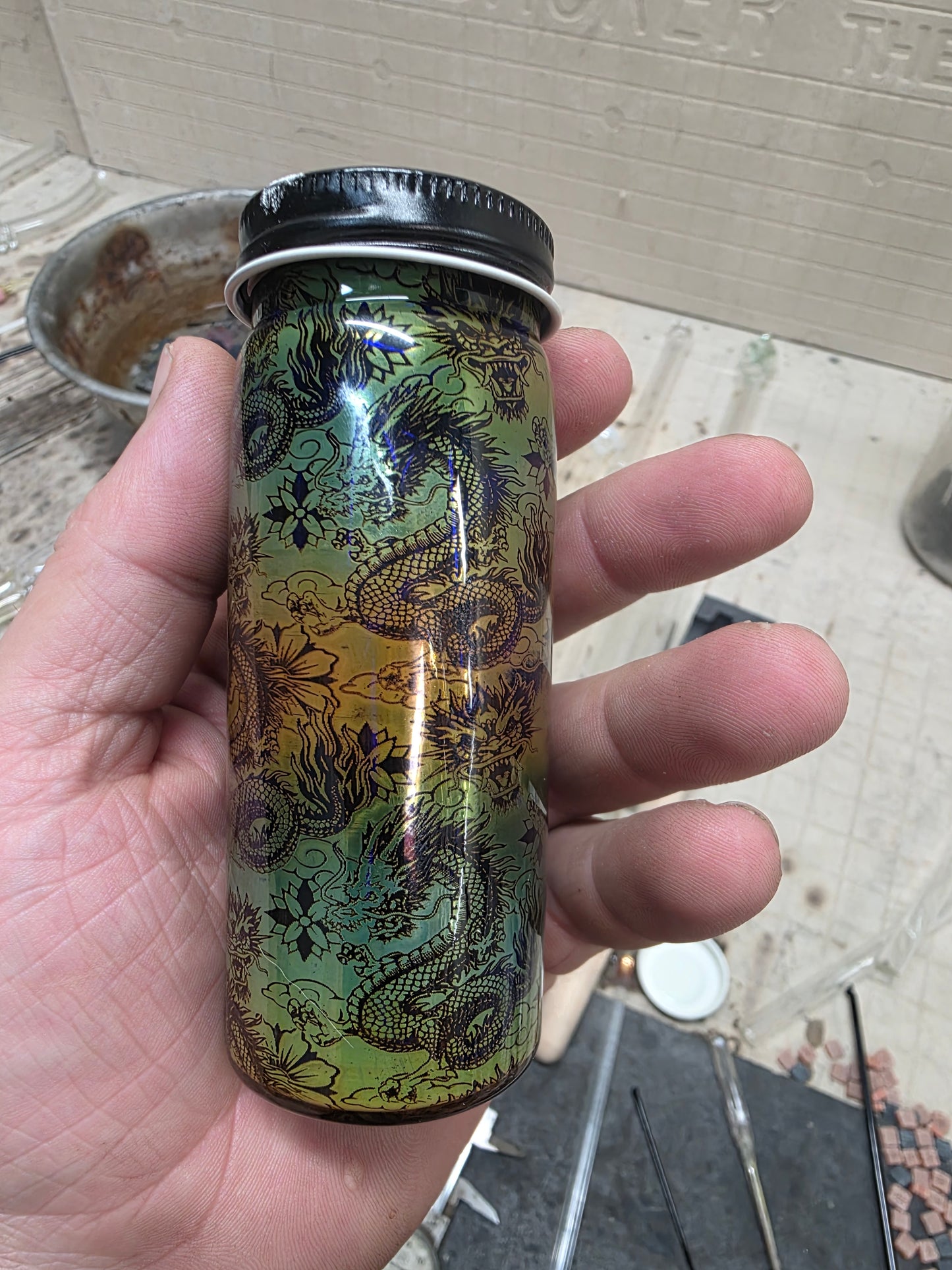 Tall Dragon Fume Jar