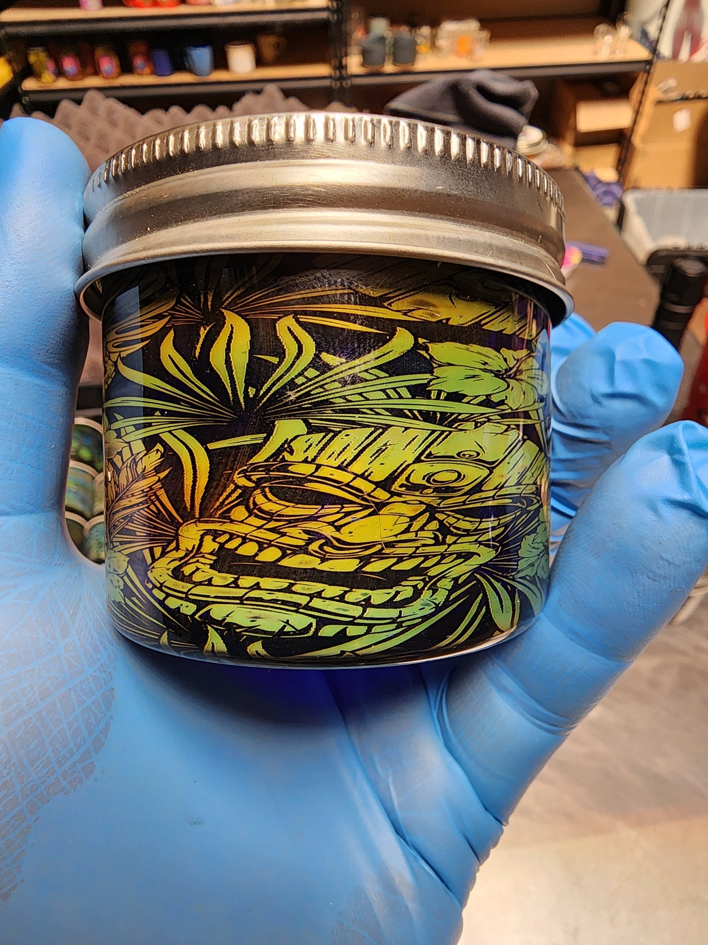 4oz tiki mason jar