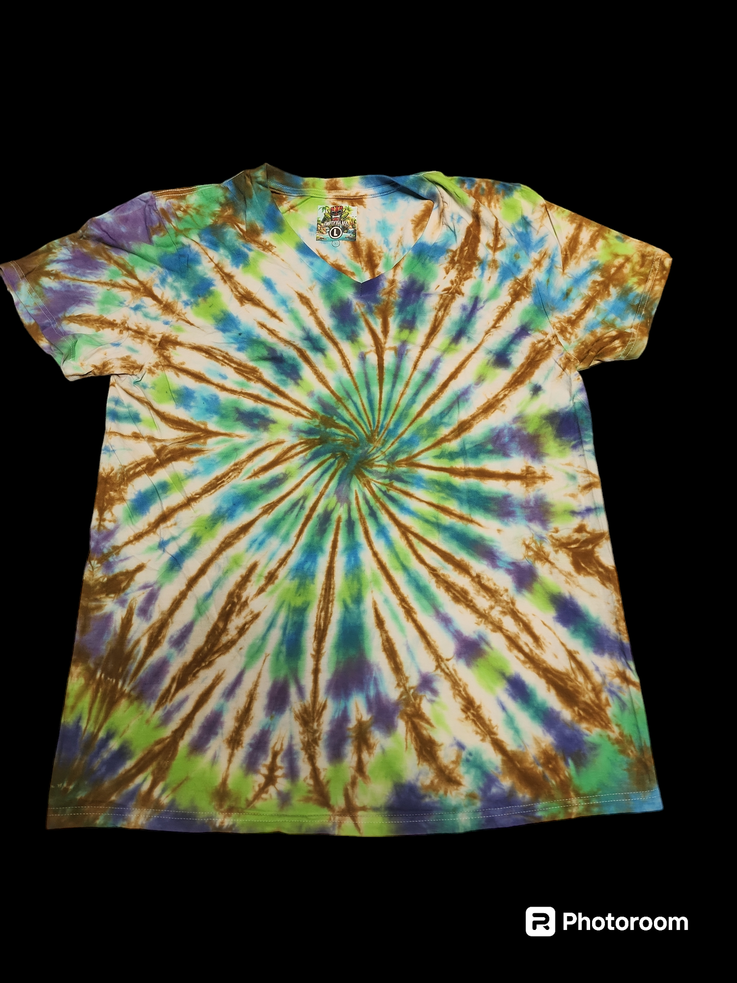 Large tie dye v neck 03