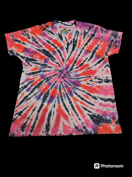 Xl tie dye v neck 06