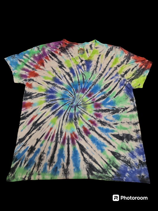 Xl tie dye v neck 08