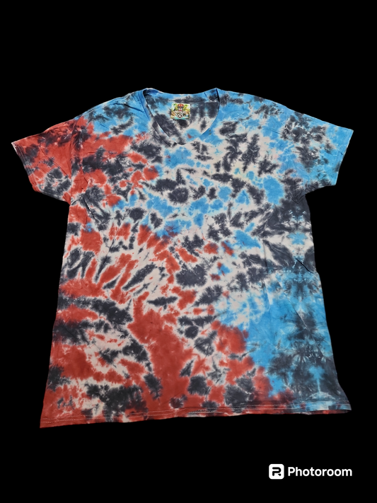 Xl tie dye v neck 09