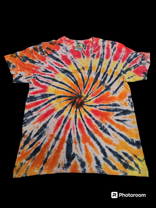 Xl tie dye v neck 11