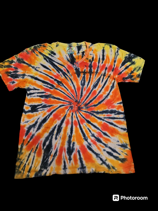 Xl tie dye v neck 12