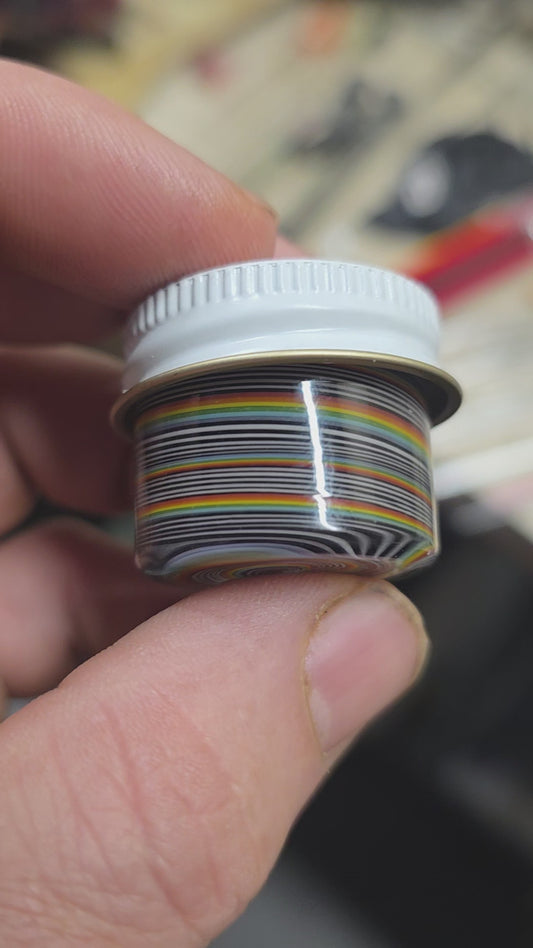 Micro rainbow spiral jar