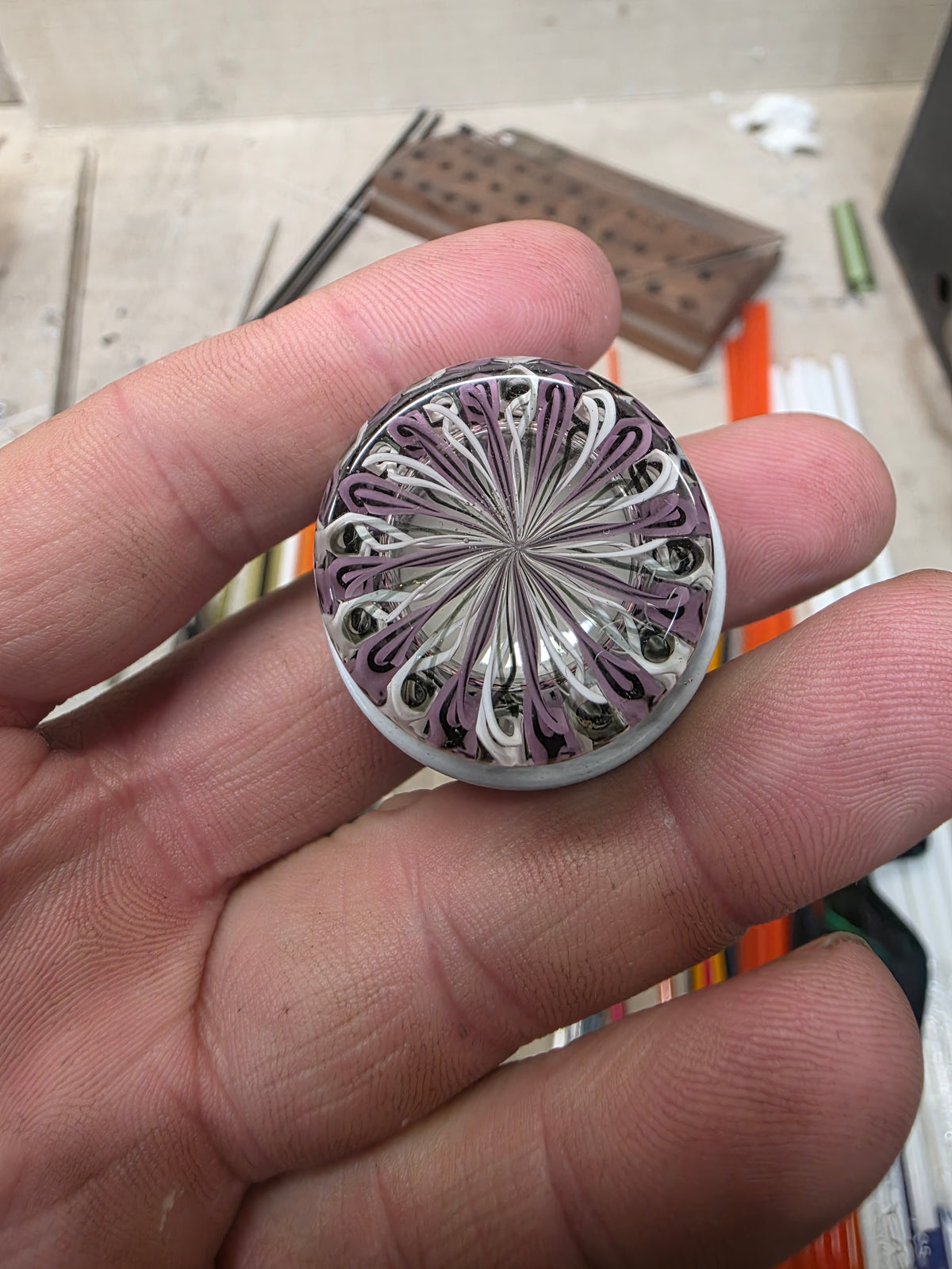 Micro cane worked jar