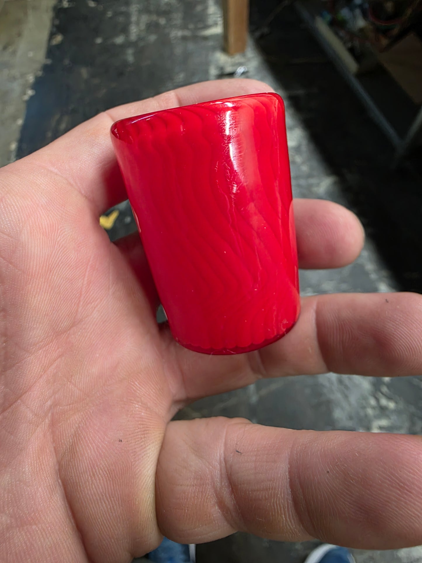 Shot glass red