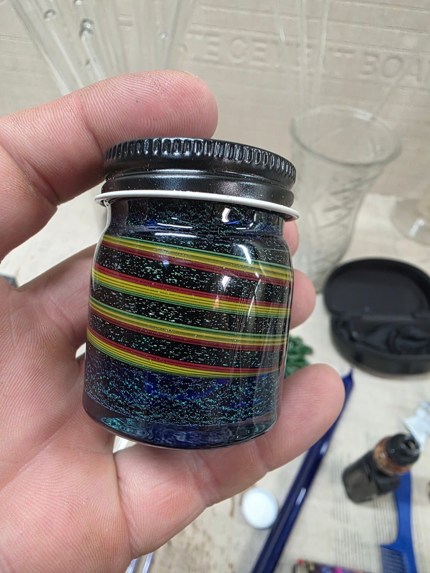 Large Cosmic Rasta Dichro Jar