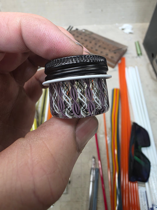 Micro cane worked jar