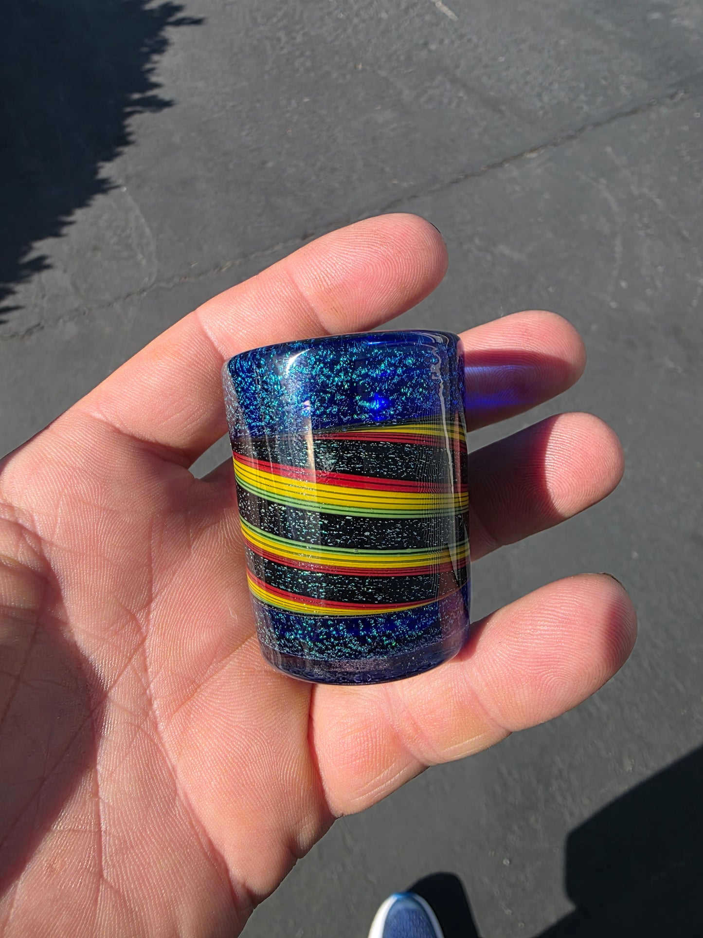 Diechroic shot glass