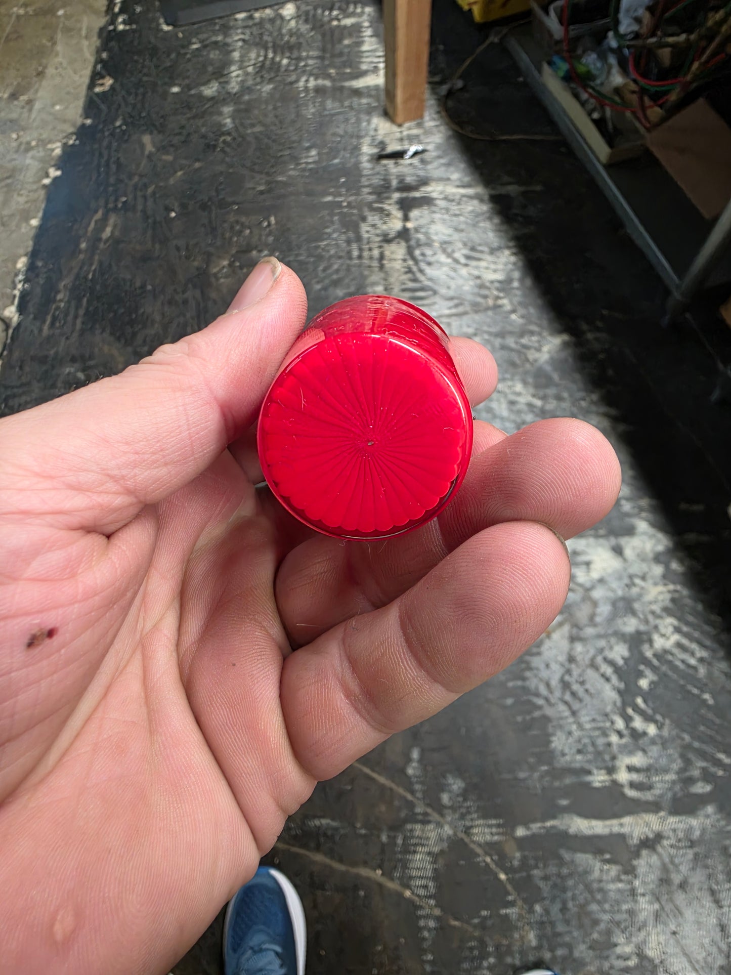 Shot glass red