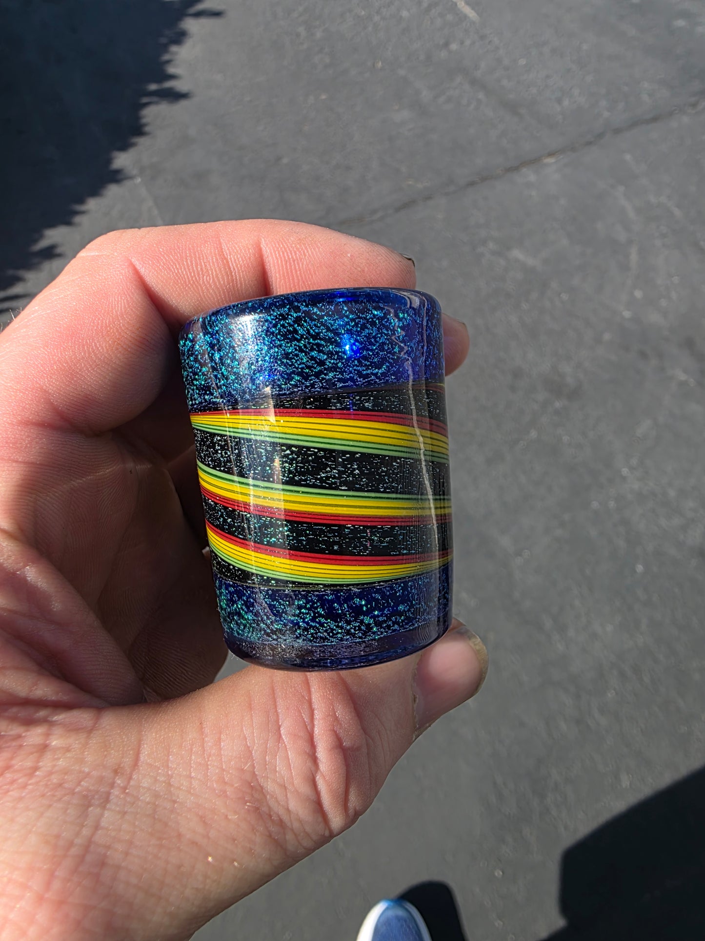 Diechroic shot glass
