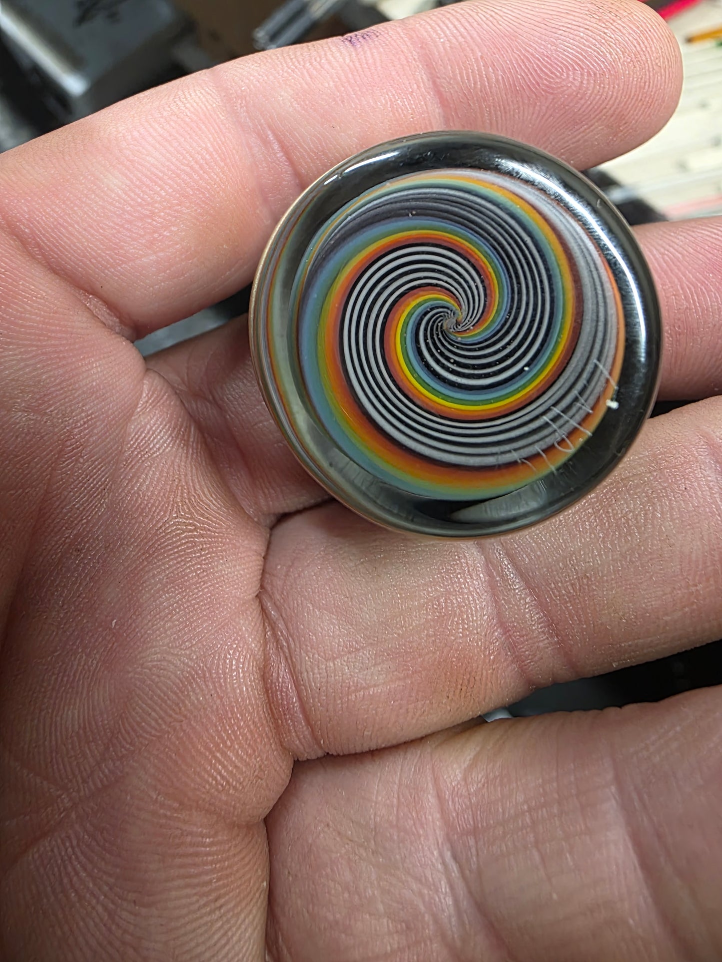 Micro rainbow spiral jar